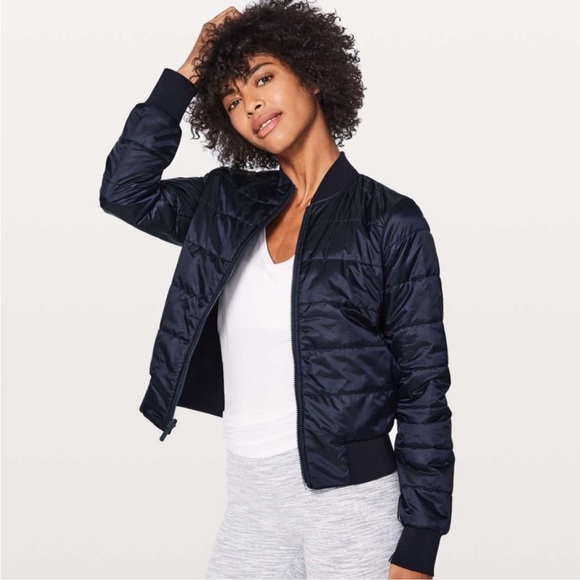lululemon athletica Jackets & Blazers - Trade/Sell Lululemon Non-Stop Reversible Bomber EUC😍 Size 6